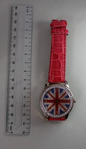 *BIG UNION JACK WATCH NOT RUNNING NEEDS A BATTERY I WOULD SAY #YHL34 - Bild 1 von 7