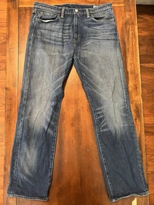 Levi's 504 Jeans Mens 34x32 Straight Leg Regular Fit White Oak Denim - Picture 1 of 7