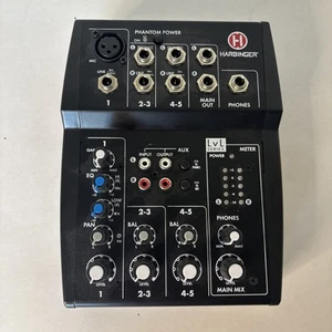 Harbinger L502 5-Channel Mixer with XLR Mic Preamp No Power Cord - Picture 1 of 4