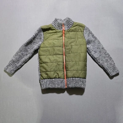 Chaqueta acolchada con cremallera Cat and Jack para niños pequeños forrada Greensherpa 4T Foto 1 de 4