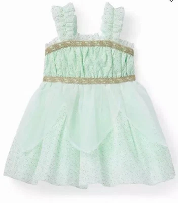 Janie and Jack Girls Disney Tinker Bell Dress Size 8 With Tulle Cape - Image 1 of 4