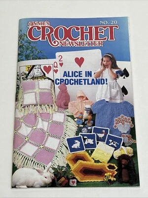 Boletín Annie's Crochet Marzo Abril 1986 Patrones Alicia en Crochetland Foto 1 de 4