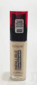 L'Oreal Infallible 24H Fresh Wear Foundation - 400 Pearl - 1 fl oz / 30ml Spf 25 - Picture 1 of 3
