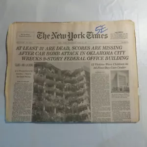 The New York Times 1995 April 20 Car Bomb Oklahoma City Bombing ND - Picture 1 of 1