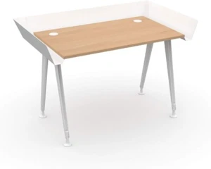 Levira Escritorio Tern 100x72 CM – Blanco/Haya – Altura Regulable Beine – Mode - Imagen 1 de 6