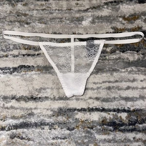 2015 Victoria’s Secret sexy String-Tanga-Höschen weiß Spitze - Einheitsgröße - Bild 1 von 3