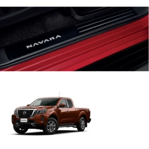 2Dr Aluminum Scuff Plate Door Sill Fits Nissan Navara Pro-4X 4x2 4x4 2021 2022 - Picture 1 of 6