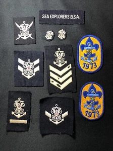 Lot of “10” Vintage Lot Sea Scout Explorer BSA Patches Insignia Boy Scouts - Picture 1 of 13
