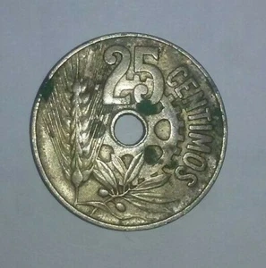 MONEDA 25 CENTIMOS DE PESETA 1934 - Imagen 1 de 2