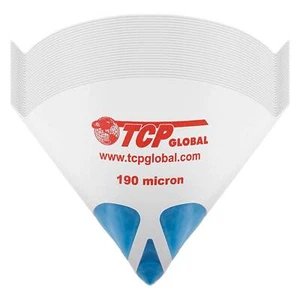 50 Pack Paint Strainers, PURE BLUE Fine 190 Micron Filter Tips Blue Nylon Mesh - Picture 1 of 4