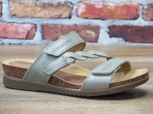 Cobb Hill by Rockport May W Slide Green Leather *CJ1908 - Picture 1 of 4
