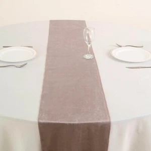 Dusty Rose Velvet Table Runners, 30 cm x 271 cm 12" x 107" - Picture 1 of 4
