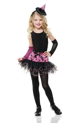 Pink Witch Too Wicked Girl Cute Fancy Dress Up Halloween Toddler Child Costume - Image 1 of 2
