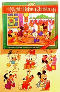 The Night Before Christmas Disney Babies Book with 6 Ornaments - COMPLETE! - Picture 1 of 8