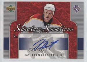 2006-07 Upper Deck Signature Sensations Jay Bouwmeester #SS-BO Auto