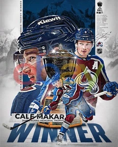 Foto de hockey Cale Makar 2025 ganador del trofeo Norris Colorado Avalanche 8x10 NHL - Imagen 1 de 1