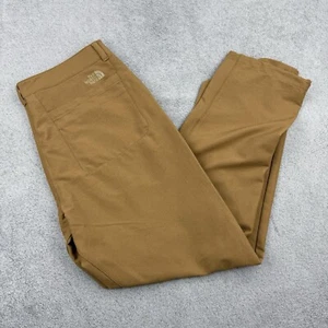 The North Face Men's Solo Pants Utility Brown Nylon Stretch UPF 40+ 36x33 - Picture 1 of 12