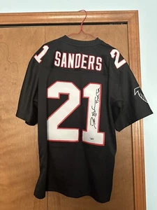 Deion Sanders Signed/Autographed M&N Jersey W/insc Fanatics Atlanta Falcons - Picture 1 of 7