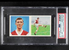 1960 Chix Footballers Double Picture David Herd #15 PSA 8