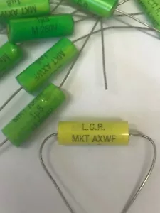 1.8uF 250V LCR METALLIZED POLYESTER MKT AXIAL AUDIO CROSS OVER CAPACITOR ad2r26 - Picture 1 of 2