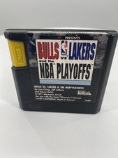Bulls vs. Lakers and the NBA Playoffs (Sega Genesis, 1991) Tested Free Shipping