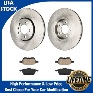 Front Brake Rotors Pads for Volkswagen Jetta 1999-2005 Volkswagen Beetle 06-10 - Picture 1 of 23