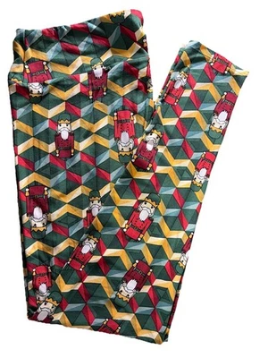 Nuevo LuLaRoe Vacaciones Cascanueces Leggings Talla TC2 (20-26) Nuevo Sin Etiquetas Foto 1 de 4