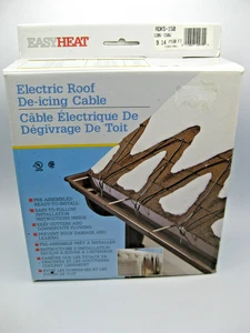 Easy Heat Electric Roof & Gutter De Icing Cable Kit ADKS-150 30FT. 120V 150W - Picture 1 of 4