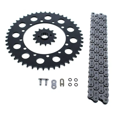 Kawasaki KLX650R 650 R 1993-1996 anillo o cadena y piñón negro 14/48 110L Foto 1 de 4