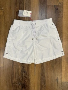 NWT Roda Fancy Swim Trunks Shorts Size Men’s Medium White Designer Italy - Picture 1 of 13