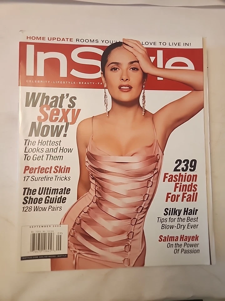 SALMA HAYEK - InSTYLE Mag  Sept 2003 - MONICA BELUCCI - CHOLE SEVIGNY - GISELE - Image 1 of 1