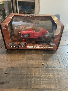 ORIGINS OF SPEED HIGHWAY 61 MODEL A FORD ROADSTER RED DIECAST 1/18 Scale - Picture 1 of 6