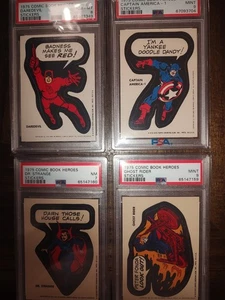 1975 TOPPS MARVEL COMIC BOOK HEROES STICKERS DR. STRANGE PSA 7 NM - Picture 1 of 1