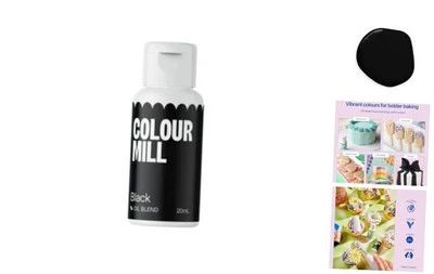 Colorante alimentario a base de aceite, 20 mililitros negro Foto 1 de 4