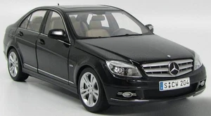 MERCEDES C-CLASS AVANGARDE W204 BLACK 2007 1/18 AUTOART - Picture 1 of 5