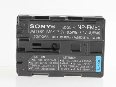 Original Sony NP-FM50 NP FM50 NPFM50 Battery Pack Akku - Vorführware - Bild 1 von 2