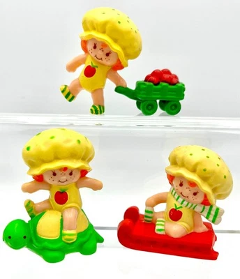 Juego en miniatura de carro Strawberry Shortcake Apple Dumplin' & Teatime Turtle años 80 Foto 1 de 4