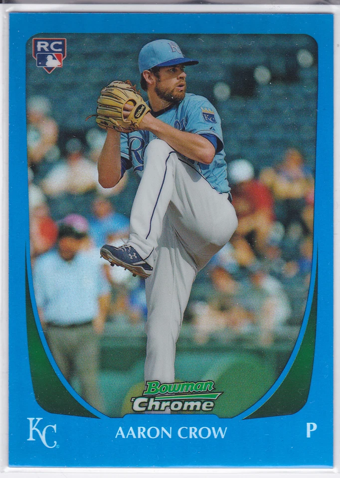 Aaron Crow Miami 2011 Bowman Blue Refractor Rookie Card - Image 1 of 1