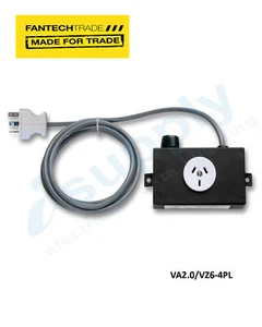 FANTECHTRADE Speed controller & Run-on timer c/w plug & lead FANVA2.0/VZ6-4PL - Picture 1 of 1