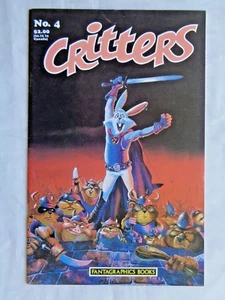Critters No. 4 de septiembre de 1986 primera impresión mayo 1986 Fantagraphics en estado bastante bueno/casi nuevo (9,0) - Imagen 1 de 8