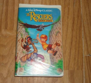Seltener Black Diamond Walt Disneys VHS Die Retter Down Under Klappkoffer - Bild 1 von 5