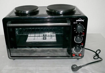 Homelux 8026P Grill Backofen 1400W 26L 250°C 2x Kochplatte 700W 1000W 60Min Time - Bild 1 von 4