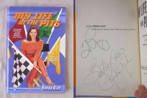 Signed MY LIFE IN THE PITS Ronda Rich HARDCOVER WINSTON CUP NASCAR 2002 BOOK - Picture 1 of 1