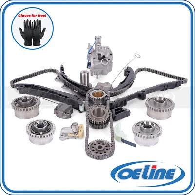 Kit de cadena de distribución bomba de aceite VVT para 11-20 Dodge Chrysler 200 Jeep Wrangler 3,6 L Foto 1 de 4