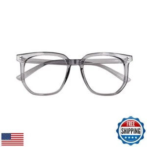 Oversized Square Reading Glasses for Women Men Blue Light Blocking Eyeglasses - Picture 1 of 4