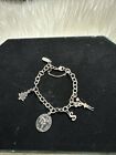 Retired James Avery Sterling Silver Charm Bracelet With 4 Charms Gymnastics 