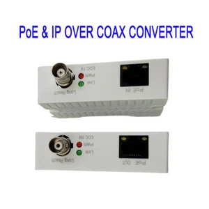 Convertidor POE sobre coaxial EOC Max 3000 ft potencia y transmisión de datos - Imagen 1 de 8
