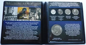 First Commemorative Mint Set, 1943 Mercury, Steel 1C, 1926 Buffalo, 25C, Ike $1 - Picture 1 of 9