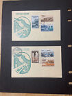 Italy Trieste Zone A Lot Of 2 1954 Fdc 1St Day Covers Landscape Definitives