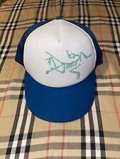 Arc’teryx Bird Curved Brim Blue Snap Back Trucker Hat Free Priority Shipping